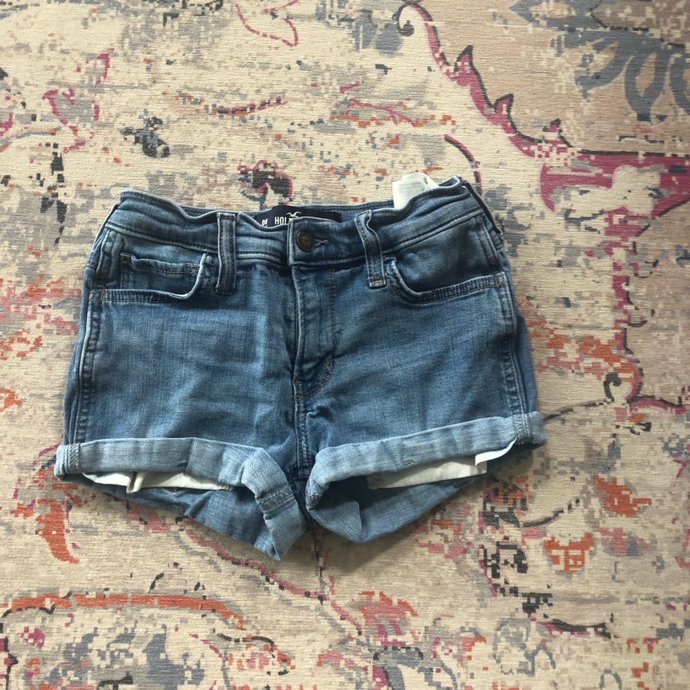 mid-rise jean shorts